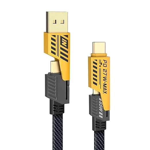 4 In 1 Multi USB PD Charging Cable (Type-C To C, C To Lightning, USB To C, USB To Lightning)